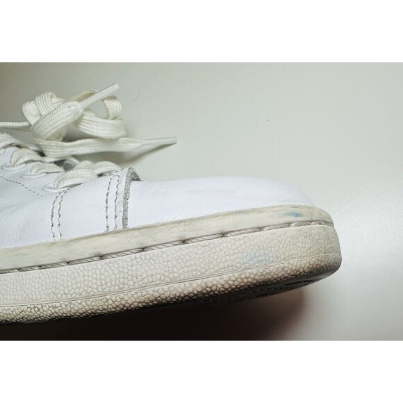 Adidas Stan Smith White Green Leather Low Top Sneakers Shoes Women's 8.5 - Picture 10 of 16